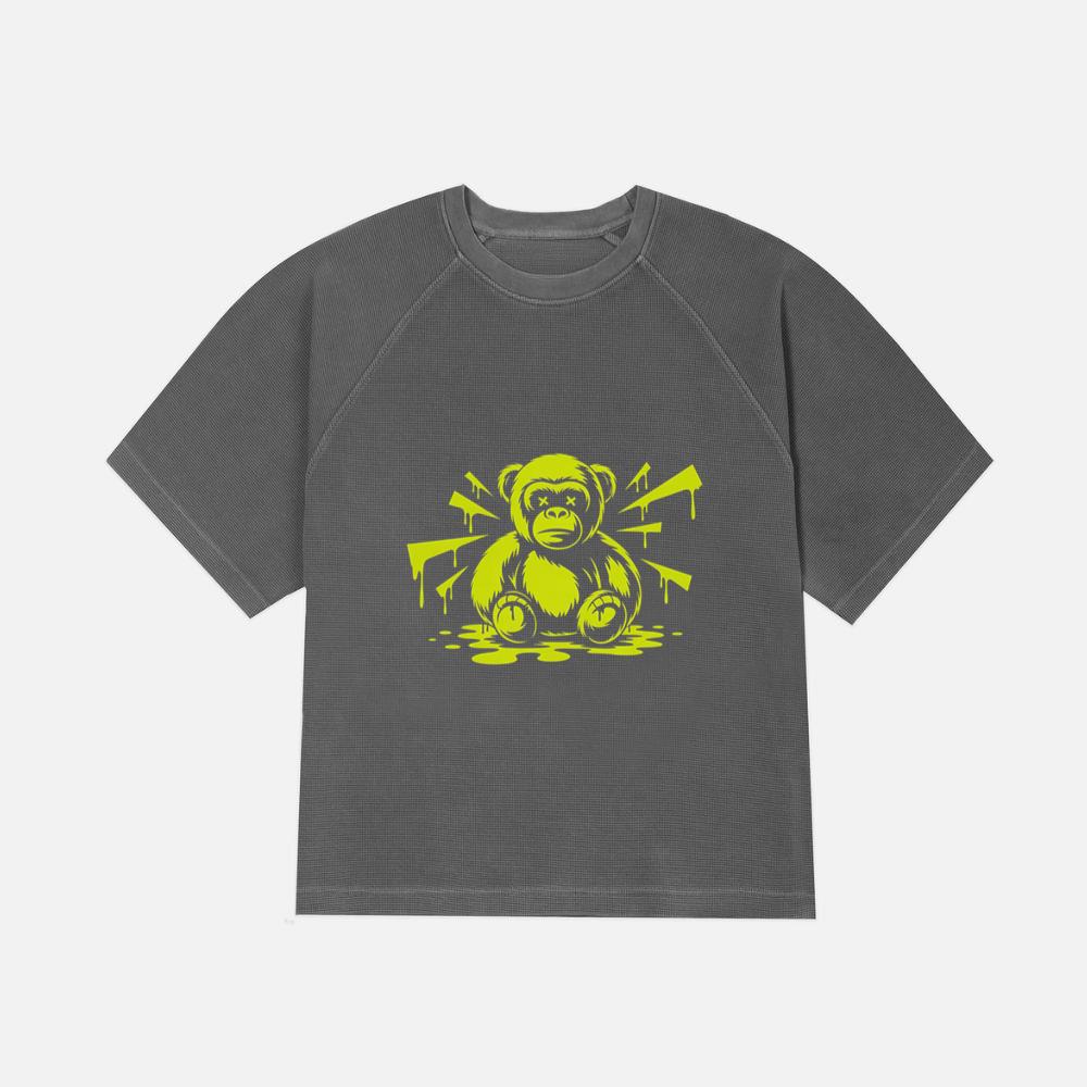 Neon Gorilla Angry Ape Street Art Design T-Shirt